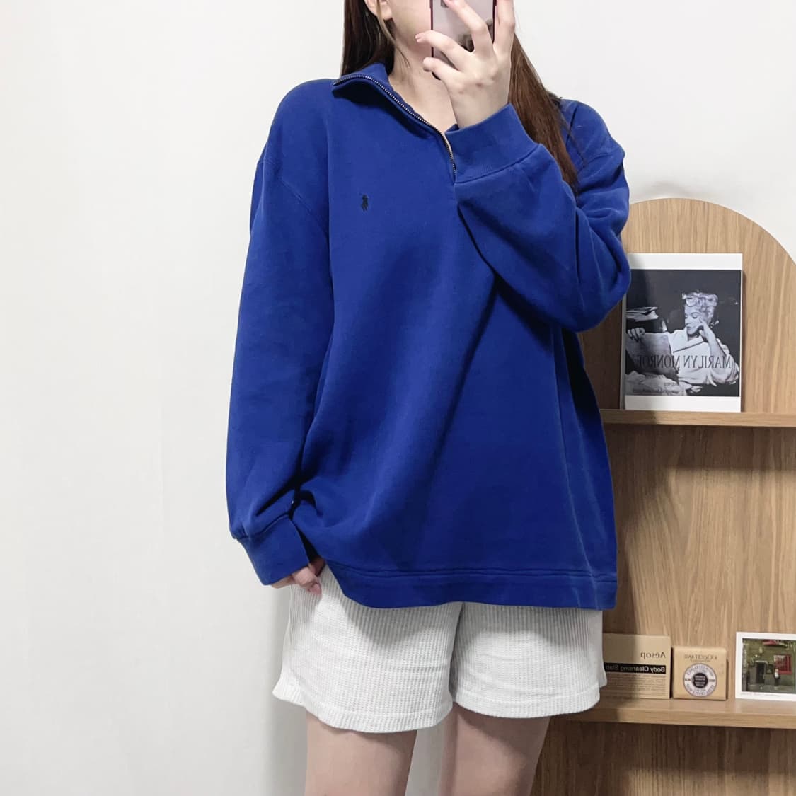[정품] 폴로 딥블루 / 블랙포니 반집업 [ L ] 상품이미지1