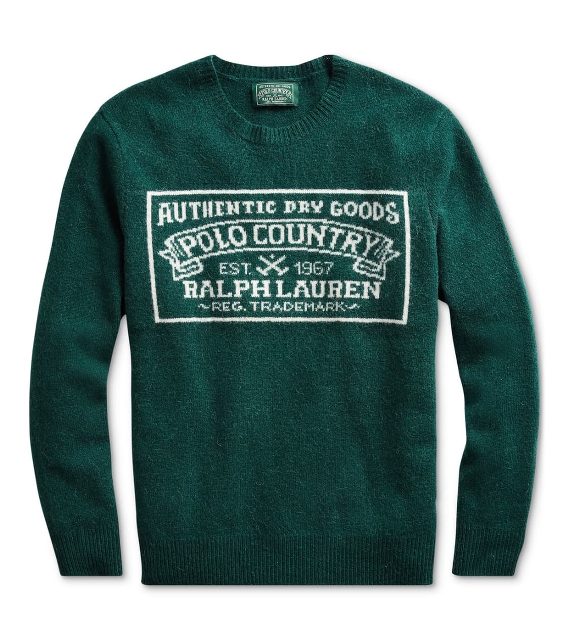 폴로 랄프로렌 컨트리 박스로고 울 니트 그린 M 상품이미지1