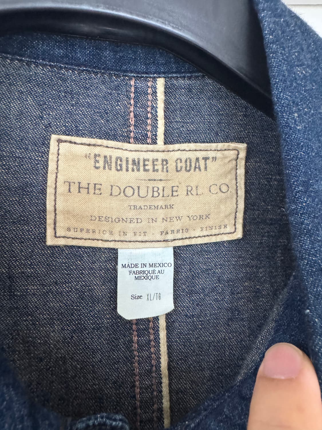 XL 더블알엘 셀비지 데님 엔지니어 코트 상품이미지3