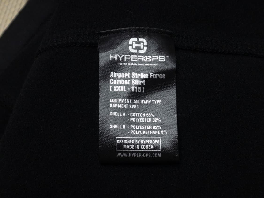 (3XL) Hyperops 하이퍼옵스 밀리터리 기모 반집업 상품이미지9