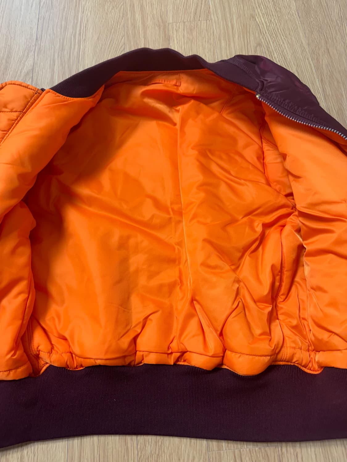 알파인더스트리 ma-1 s사이즈 버건디컬러 상품이미지8