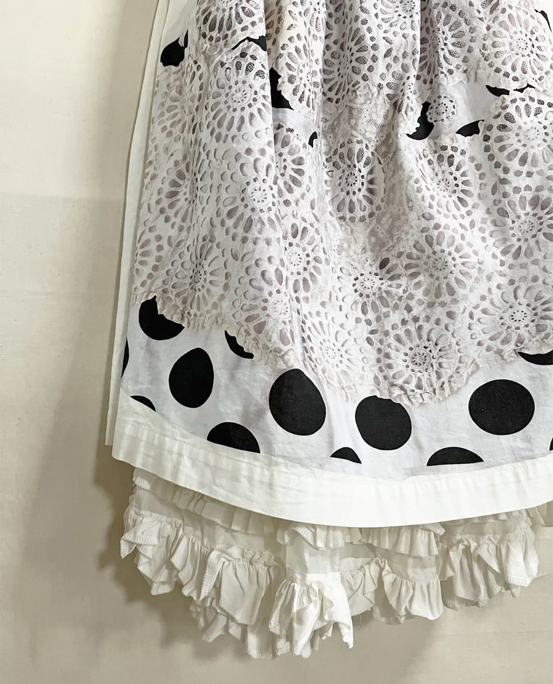 COMME DES GARCONS dot fril skirt 상품이미지3