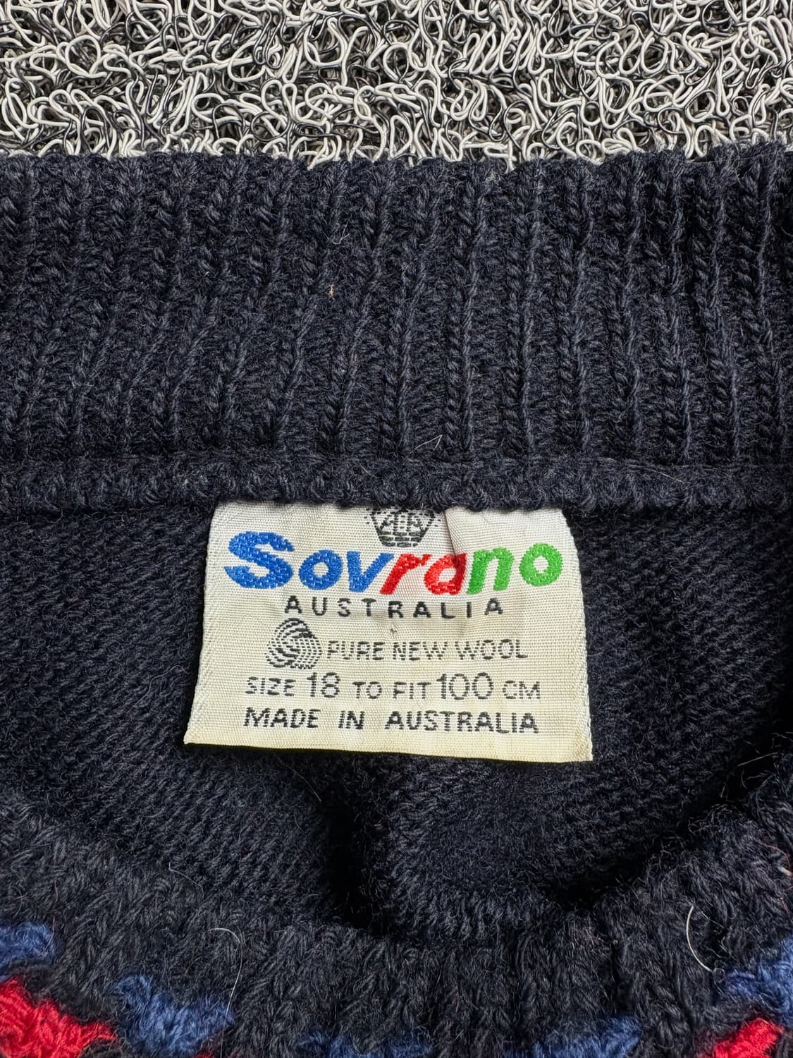 오스트레일리아 오리지날 아카이브 케이블 패턴 울 스웨터 2106 상품이미지3