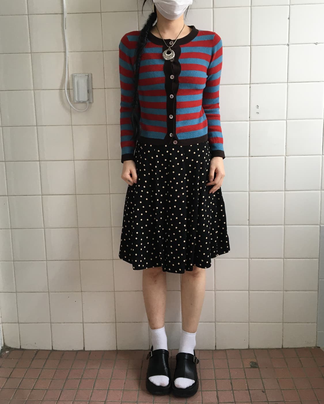 Dot pattern skirt 상품이미지3