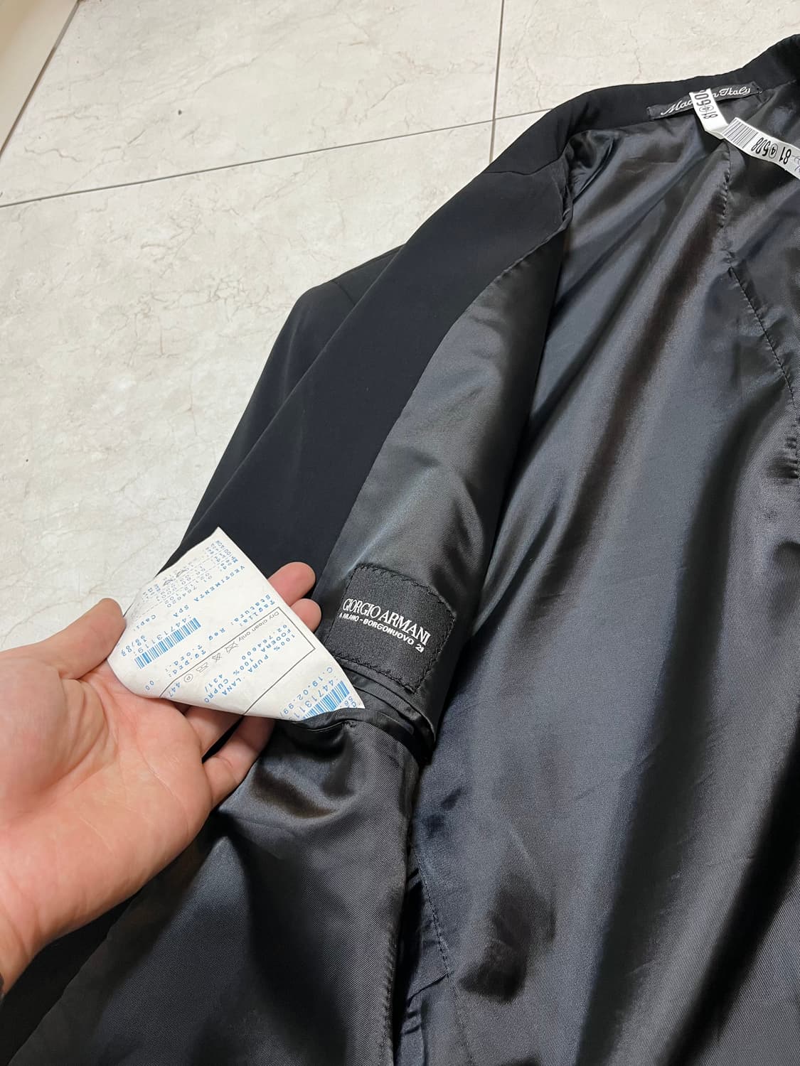 조르지오 아르마니 파인 울 블레이저 L 상품이미지3