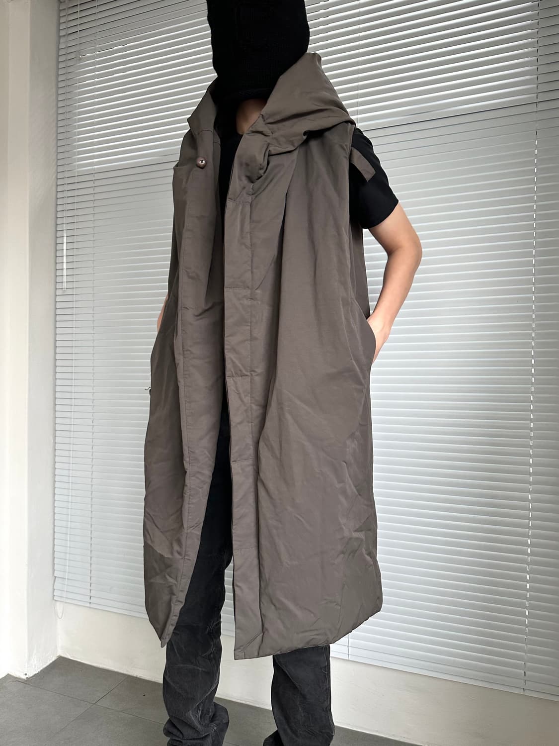 릭오웬스 2015FW 아카이브 구스다운 후드 베스트 상품이미지5