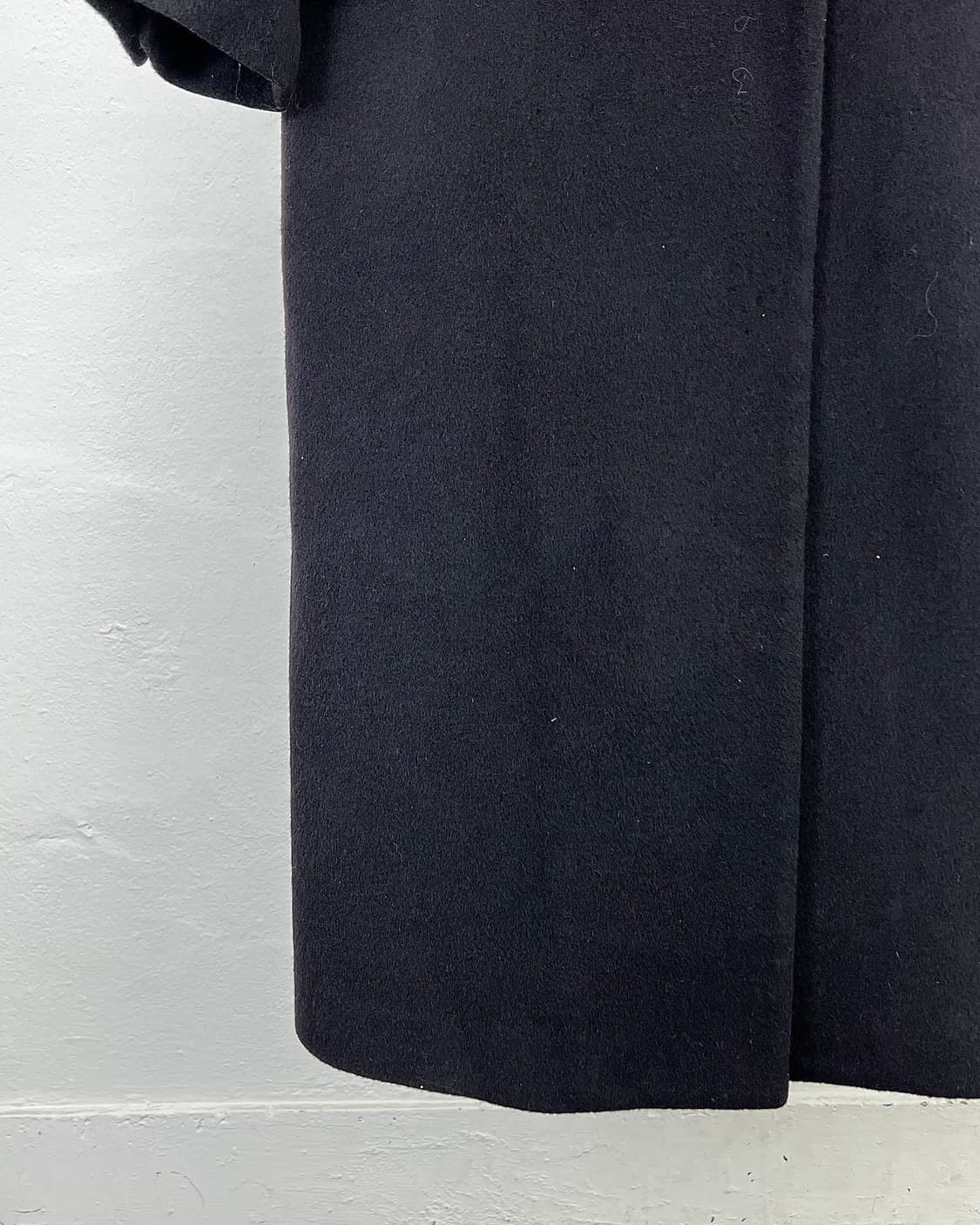 mm6 메종 마르지엘라 블랙 플랩 포켓 울 롱 코트 상품이미지4
