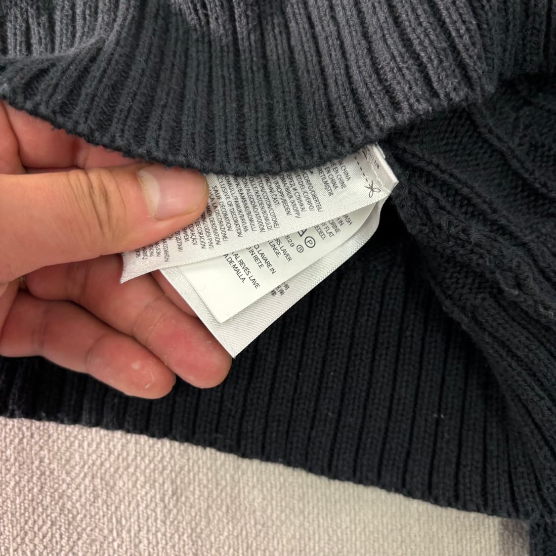 100 폴로랄프로렌 꽈배기 블랙 코튼 니트 상품이미지5