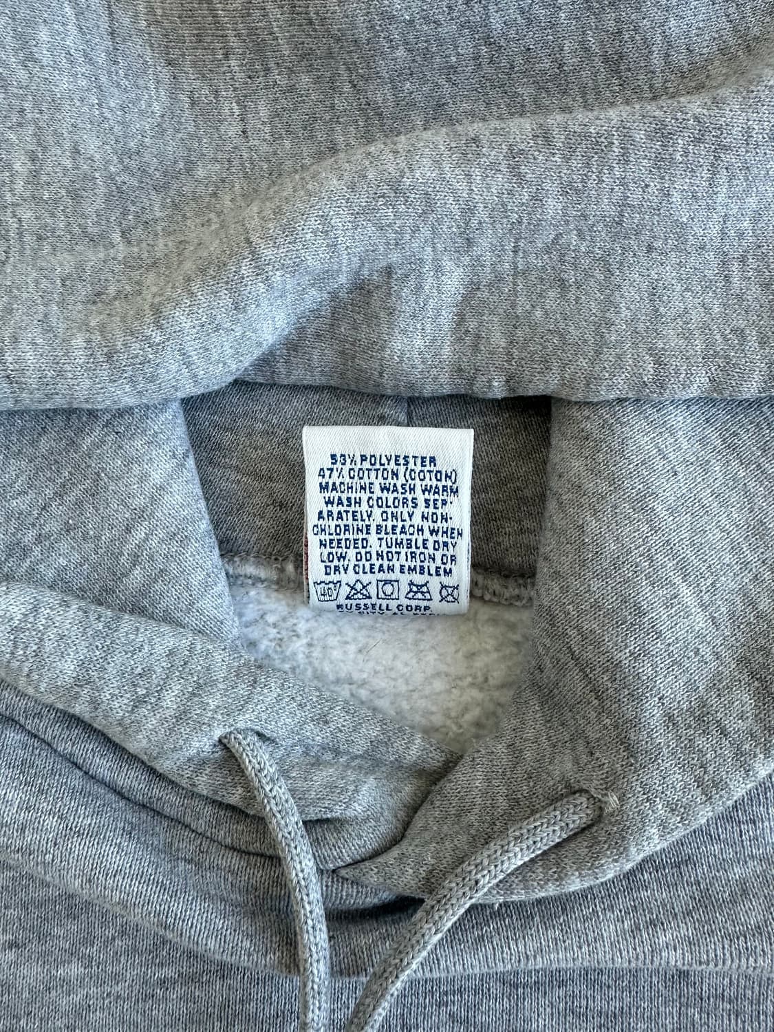 90s 빈티지 러셀 후드 그레이 XL USA 상품이미지5