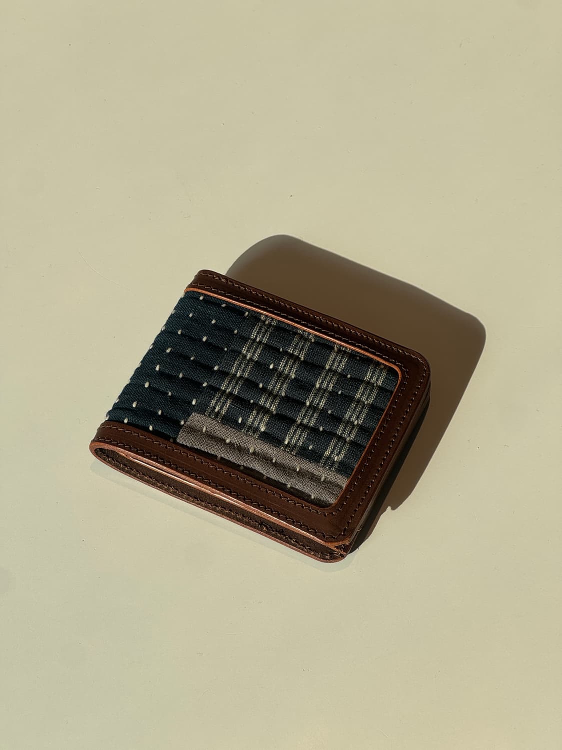 사시코 스티치 데님 반지갑 상품이미지1