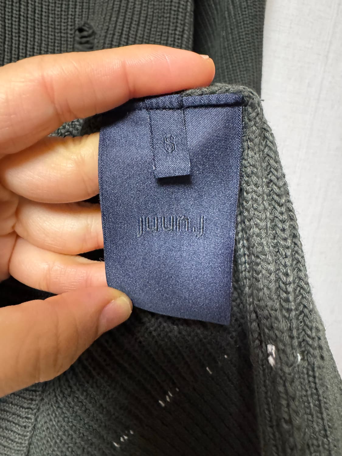 새옷 준지 데미지드 디스트레스드 니트 상품이미지5