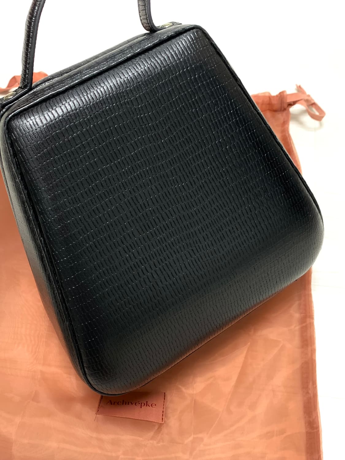 아카이브앱크 쉘틴백 리자드블랙 상품이미지2