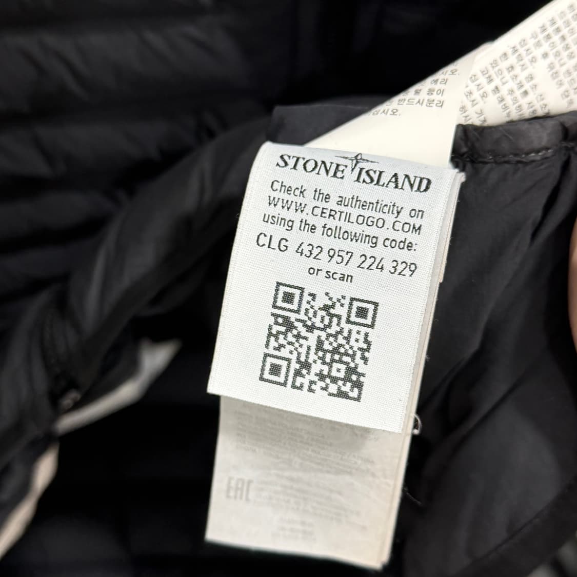 스톤아일랜드 경량패딩 블랙 상품이미지7