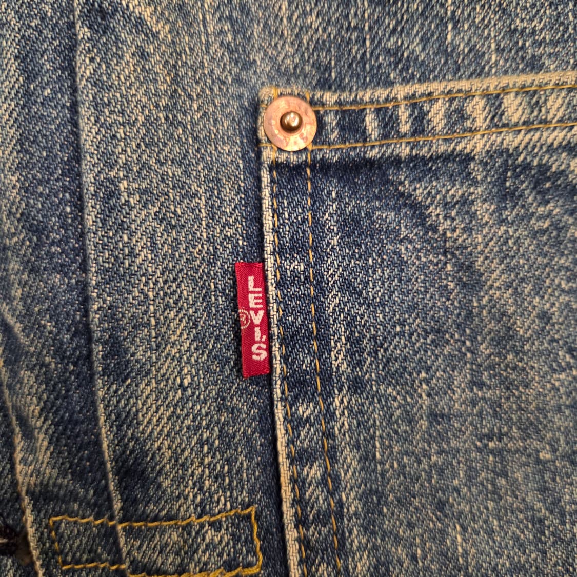 리바이스 lvc 1세대 데님자켓 40사이즈 71506 타입원 상품이미지4
