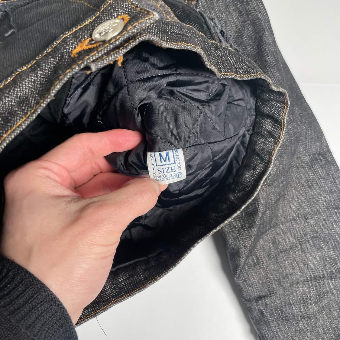 Paolo lastrucci  패치워크 데님 퍼 자켓 (italy)   상품이미지8