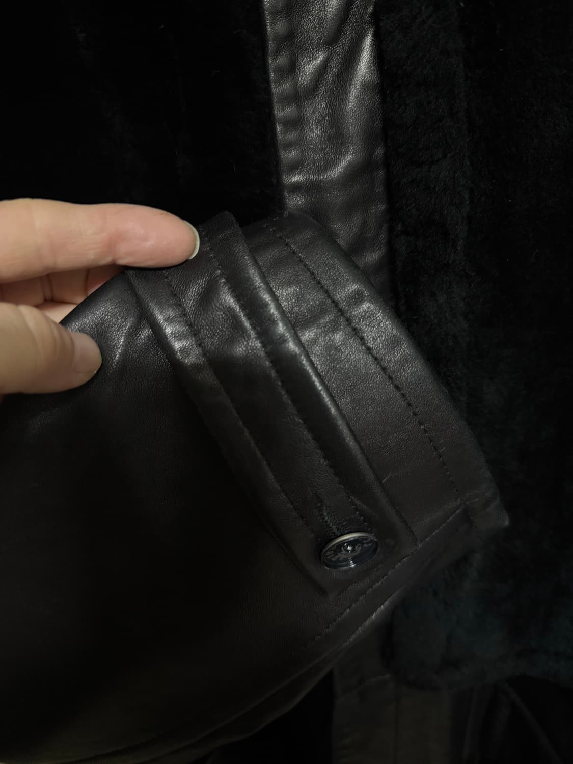 남자양가죽롱자켓거의새것 상품이미지4