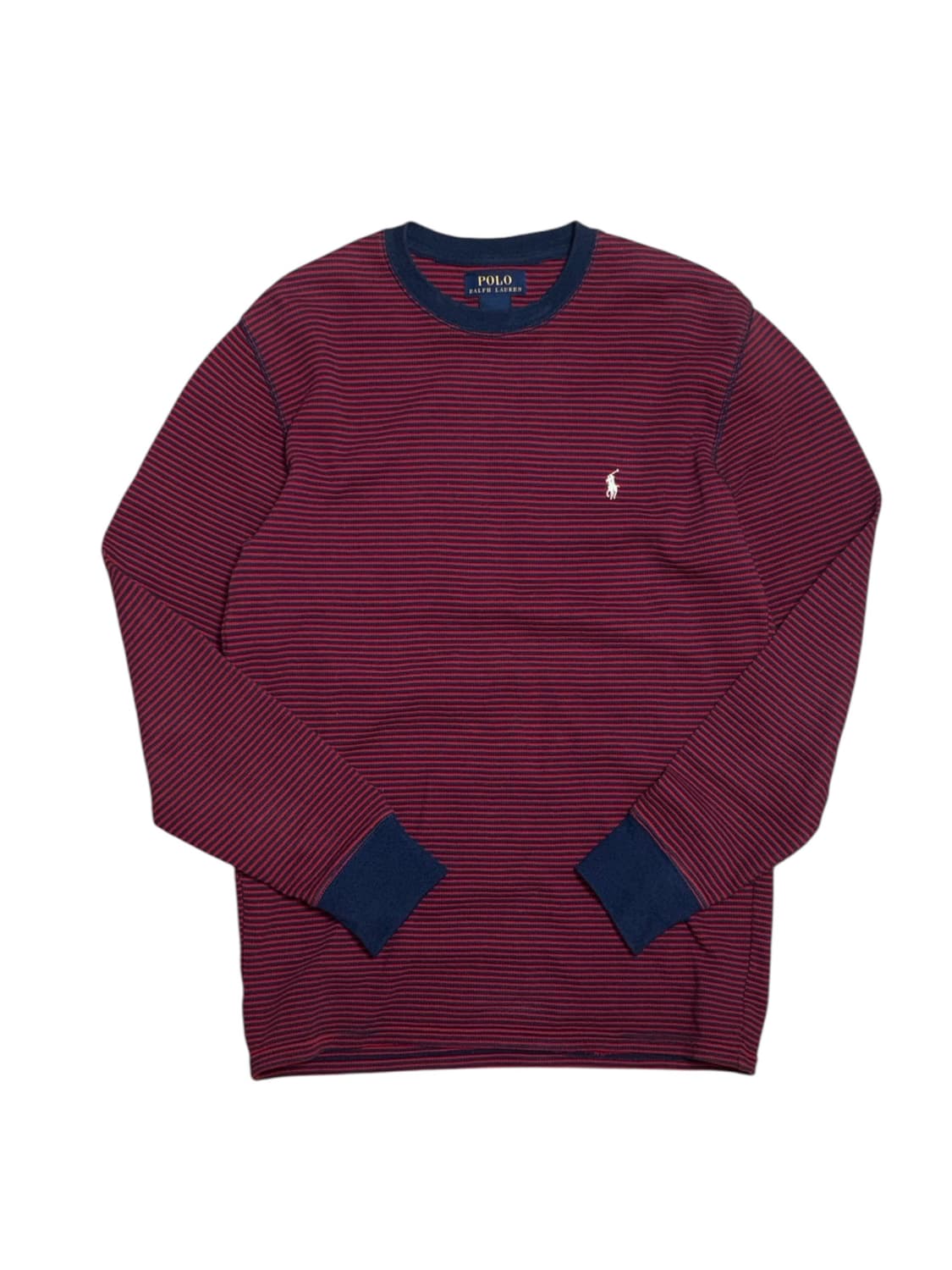 폴로 랄프로렌 스트라이프 와플 롱슬리브  상품이미지4