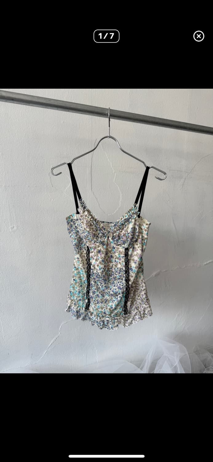 Oriental floral sleeveless 상품이미지1