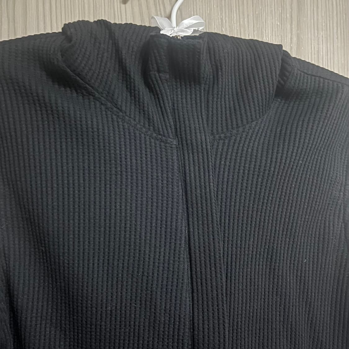 지초이 후드 베스트 조끼 니트 집업 상품이미지3