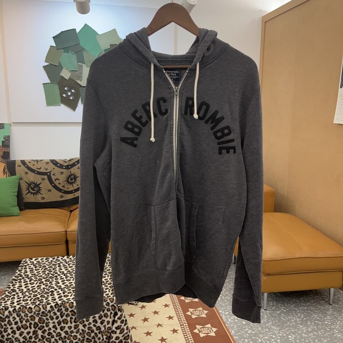 아베크롬비 올드스쿨 레트로 시크 오버핏 후드집업 M C09431 상품이미지3