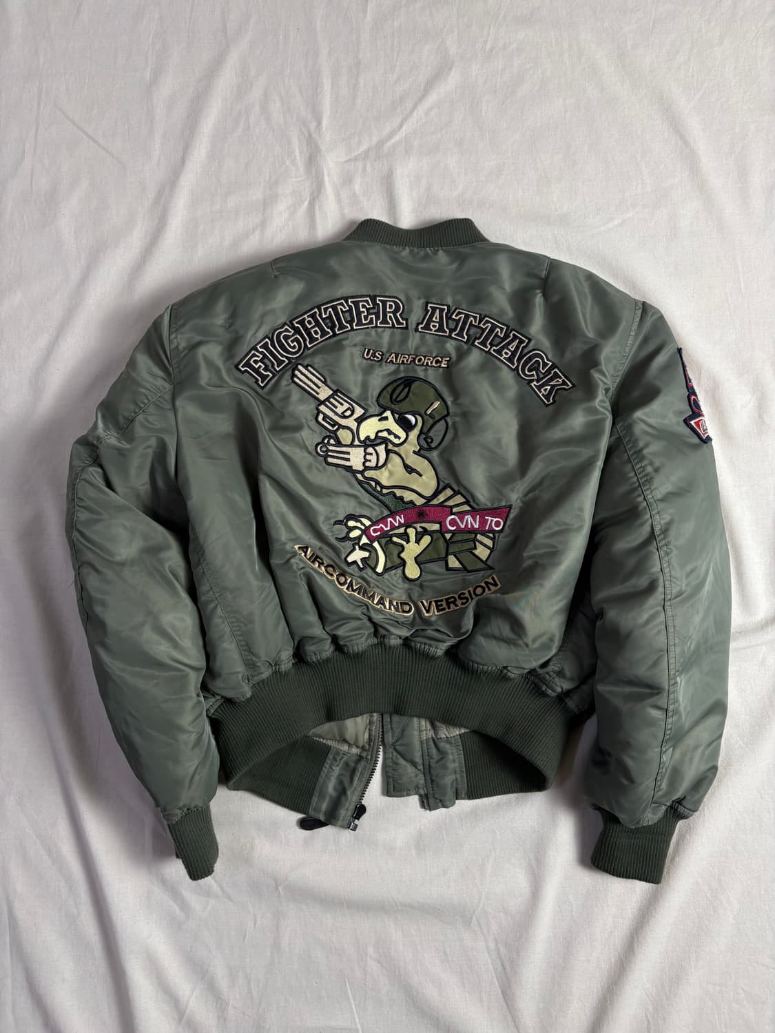 Vintage Military MA-1 밀리터리 항공 플라이트 점퍼 L 상품이미지2