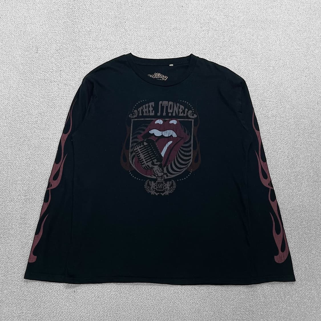 롤링스톤즈 y2k 펑크 밴드 롱슬리브 블랙 상품이미지1