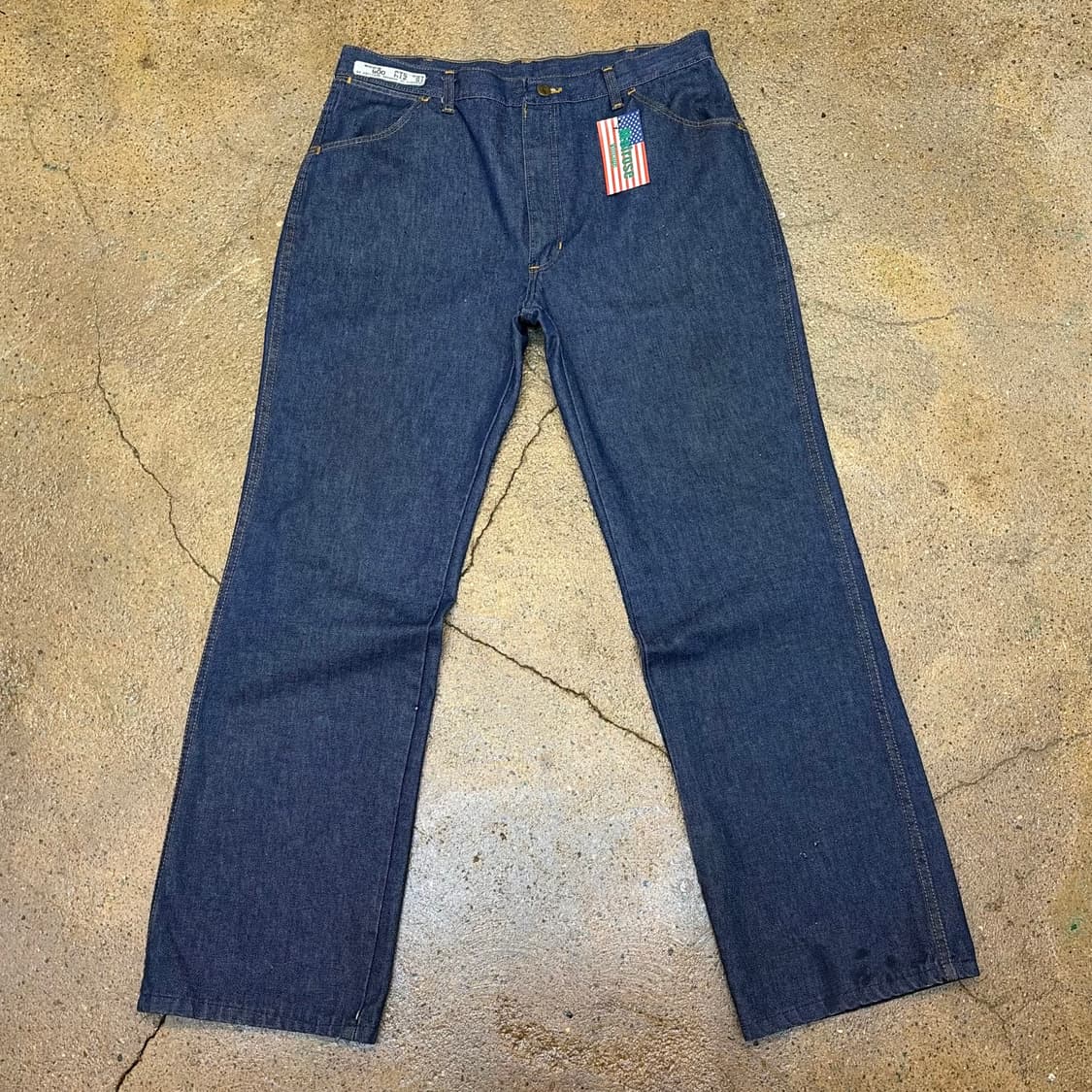 80s Made in USA 빈티지 레드캡 워크 청바지 데님팬츠 상품이미지1