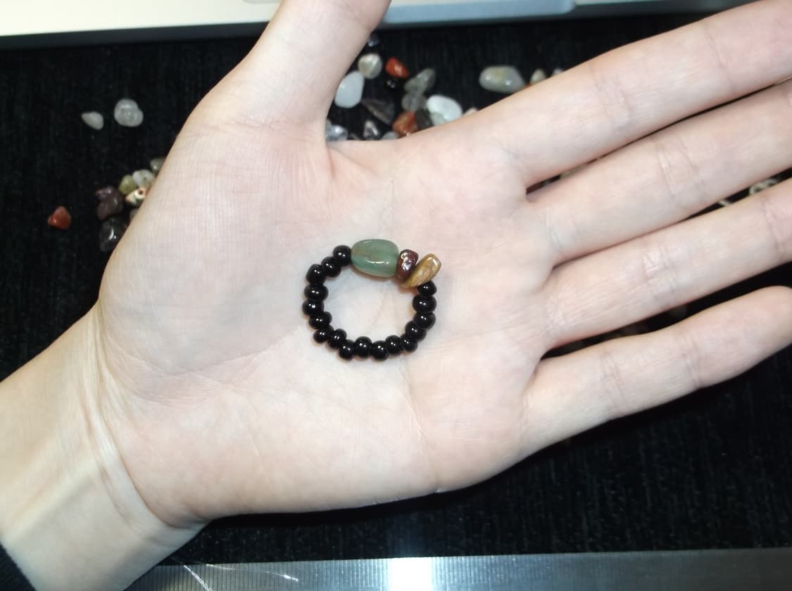 [히카로이] One&Only Chip Beads Ring 001 상품이미지2