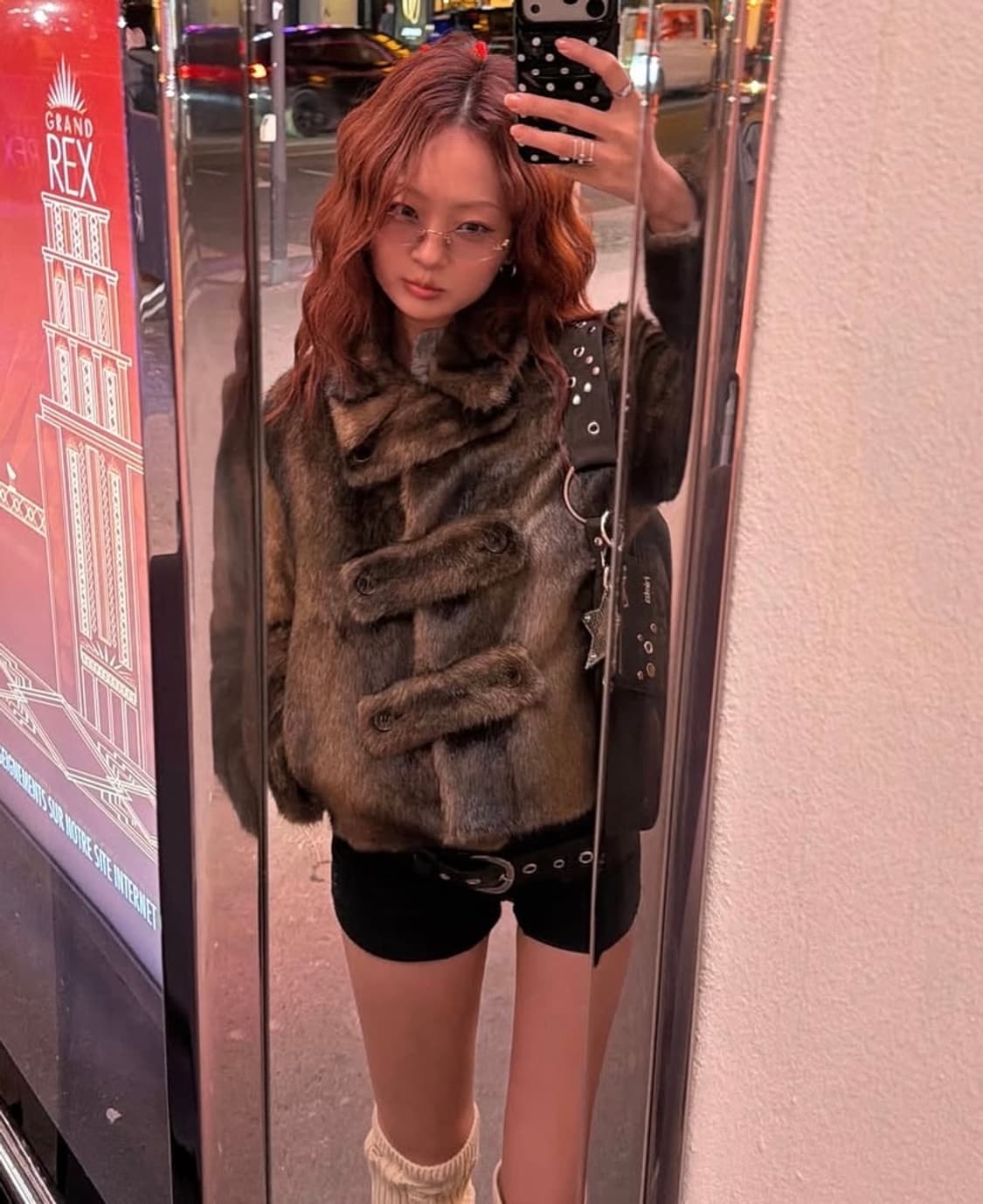 open yy 오픈와이와이 퍼자켓 브라운 상품이미지3