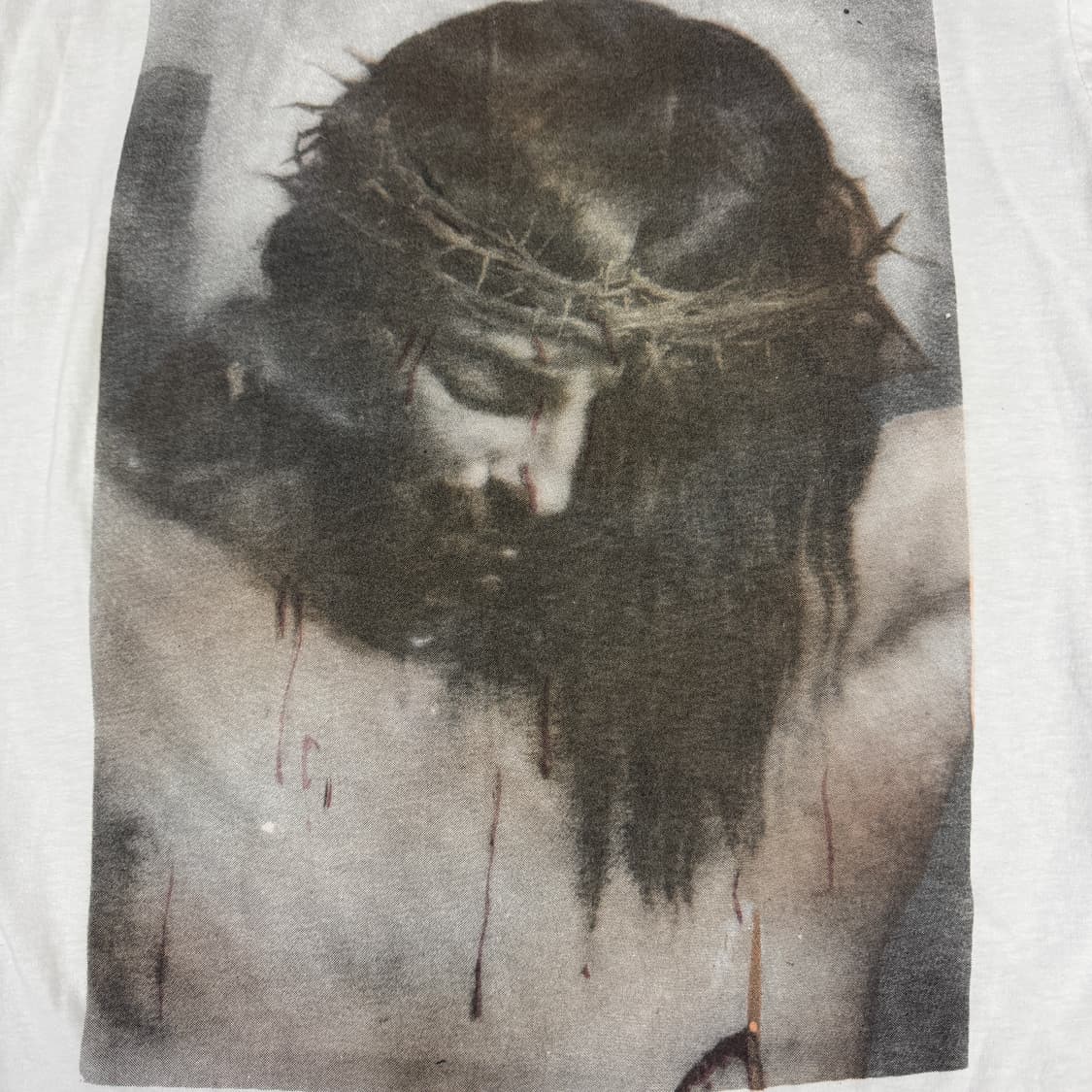 빈티지 90s Jesus Crown  지저스 가시관 티셔츠 상품이미지5