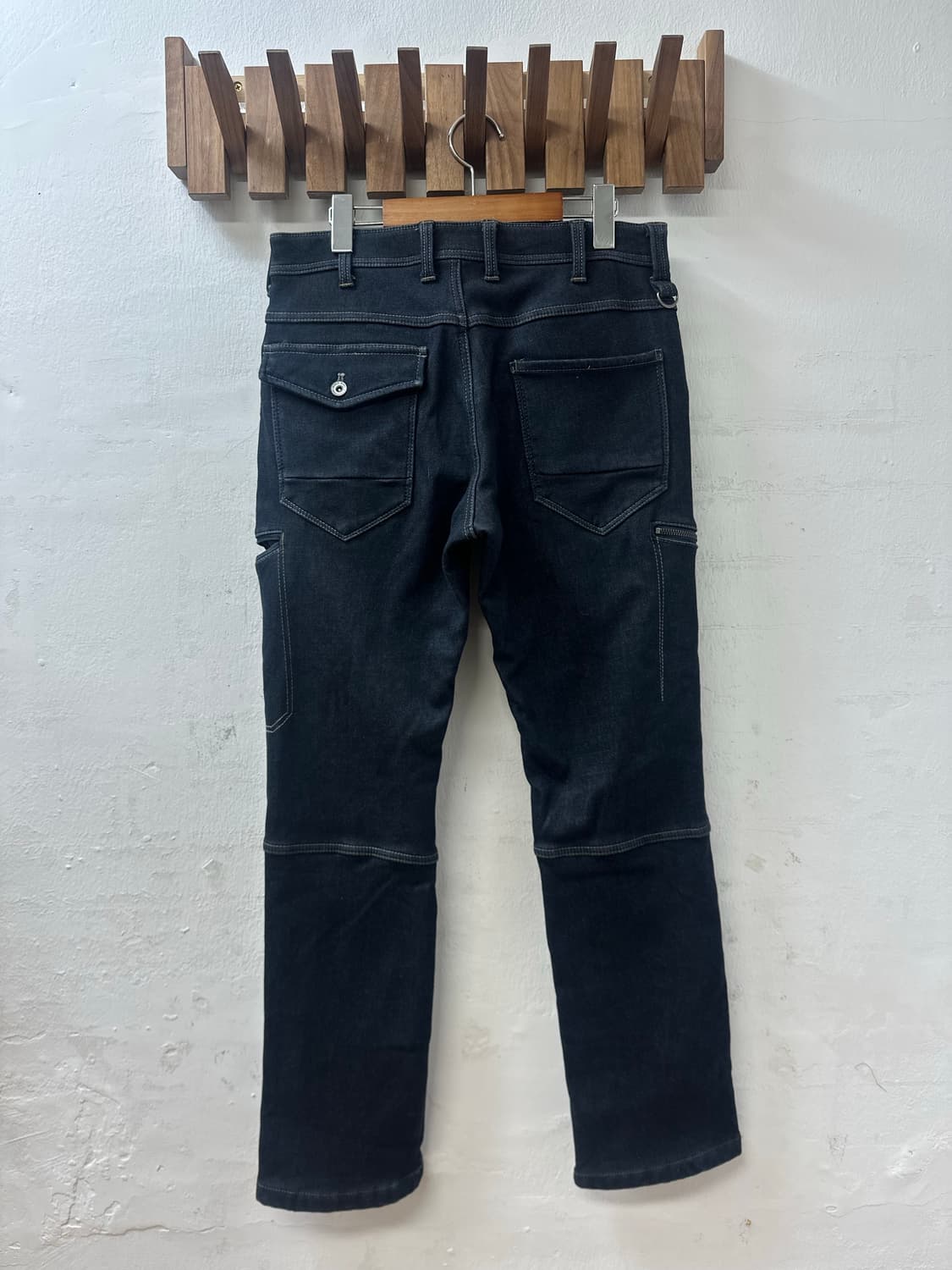 일본빈티지 FieldCore 필드코어 인디고 기모 워크 데님 팬츠 상품이미지4