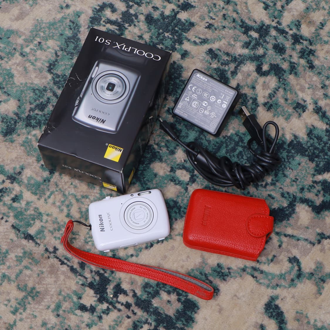 Nikon 니콘 쿨픽스 S01 Coolpix S01 화이트 빈티지 디카 상품이미지1