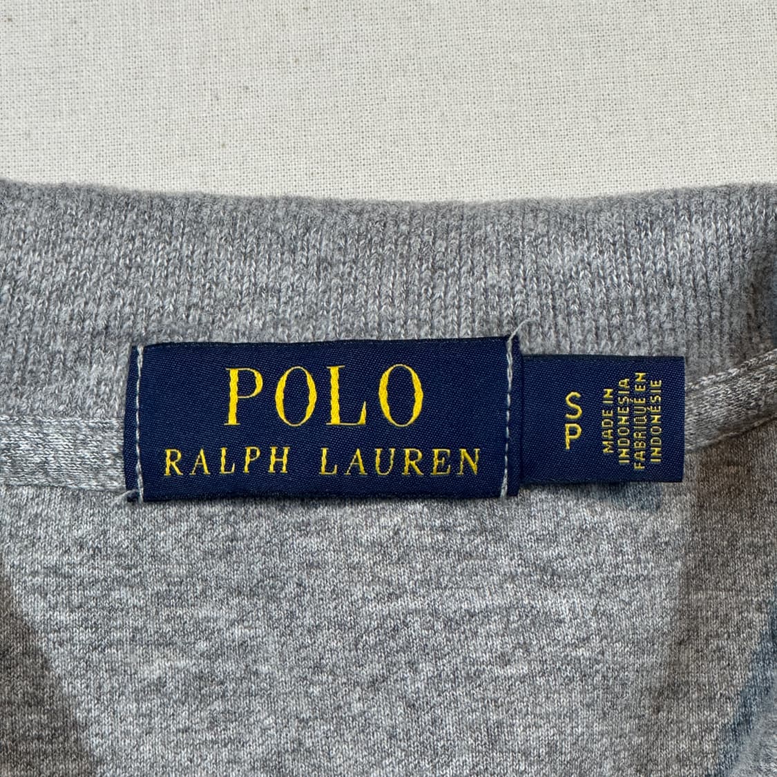 S) 폴로 랄프로렌 그레이 반집업 풀오버 코튼 니트 상품이미지6