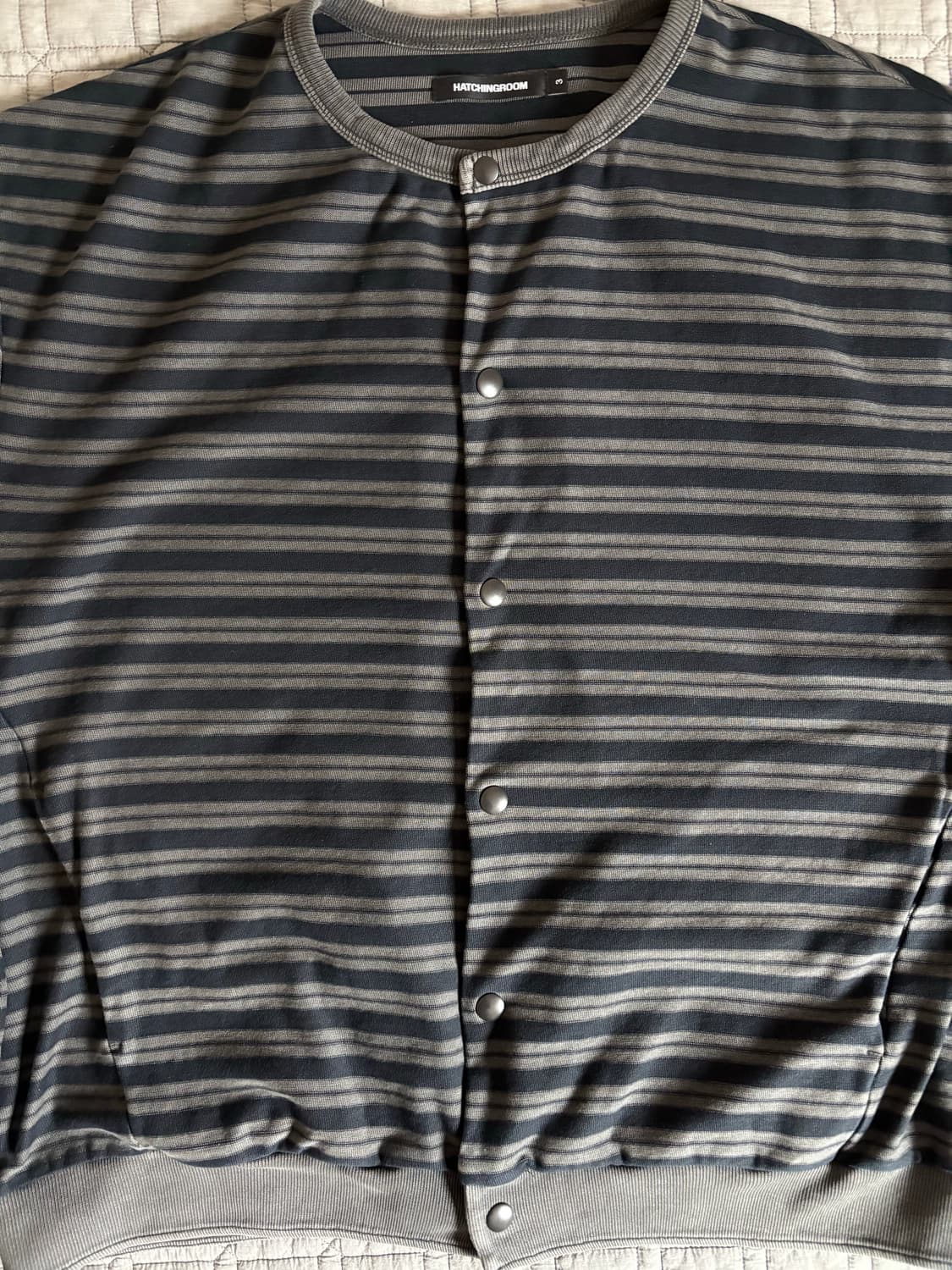 해칭룸 스트라이프 가디건 블루 3 상품이미지3