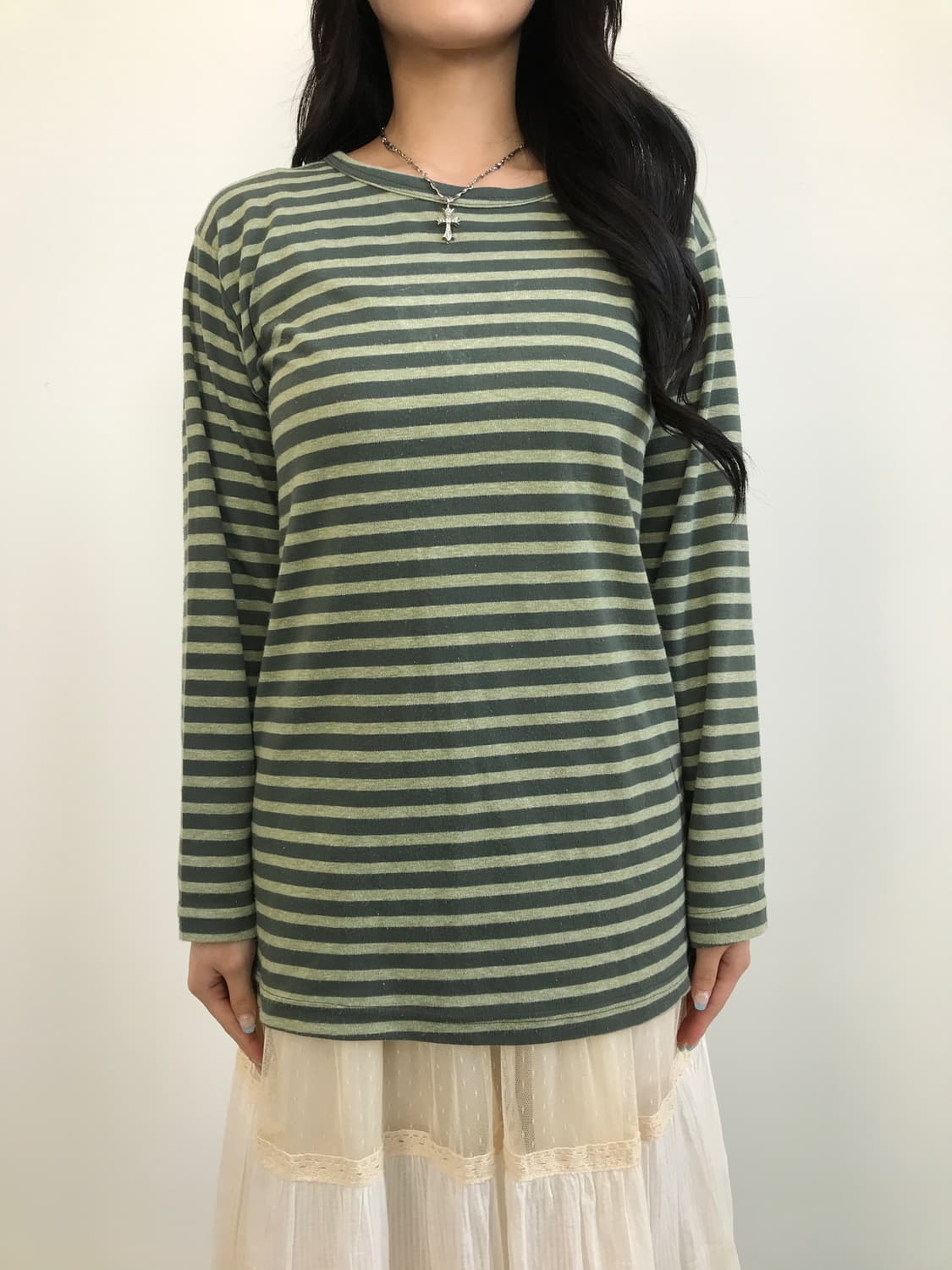 Jpn Poly Striped Long Sleeve T-Shirts 상품이미지1