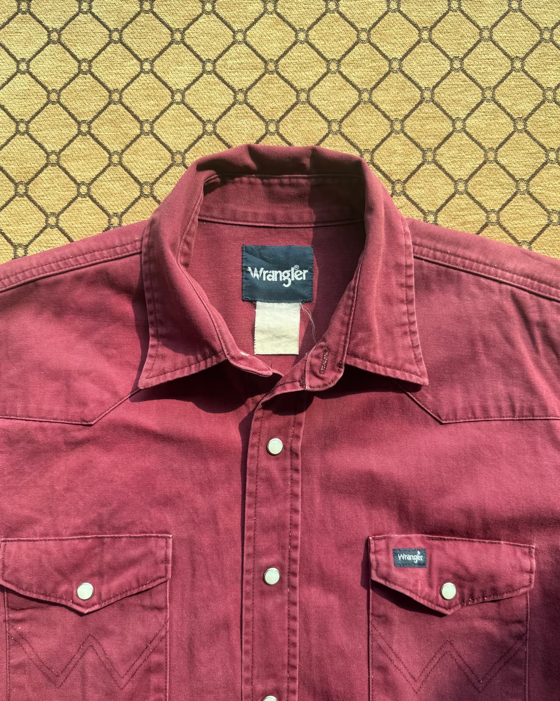 랭글러 버건디 워크셔츠 상품이미지1