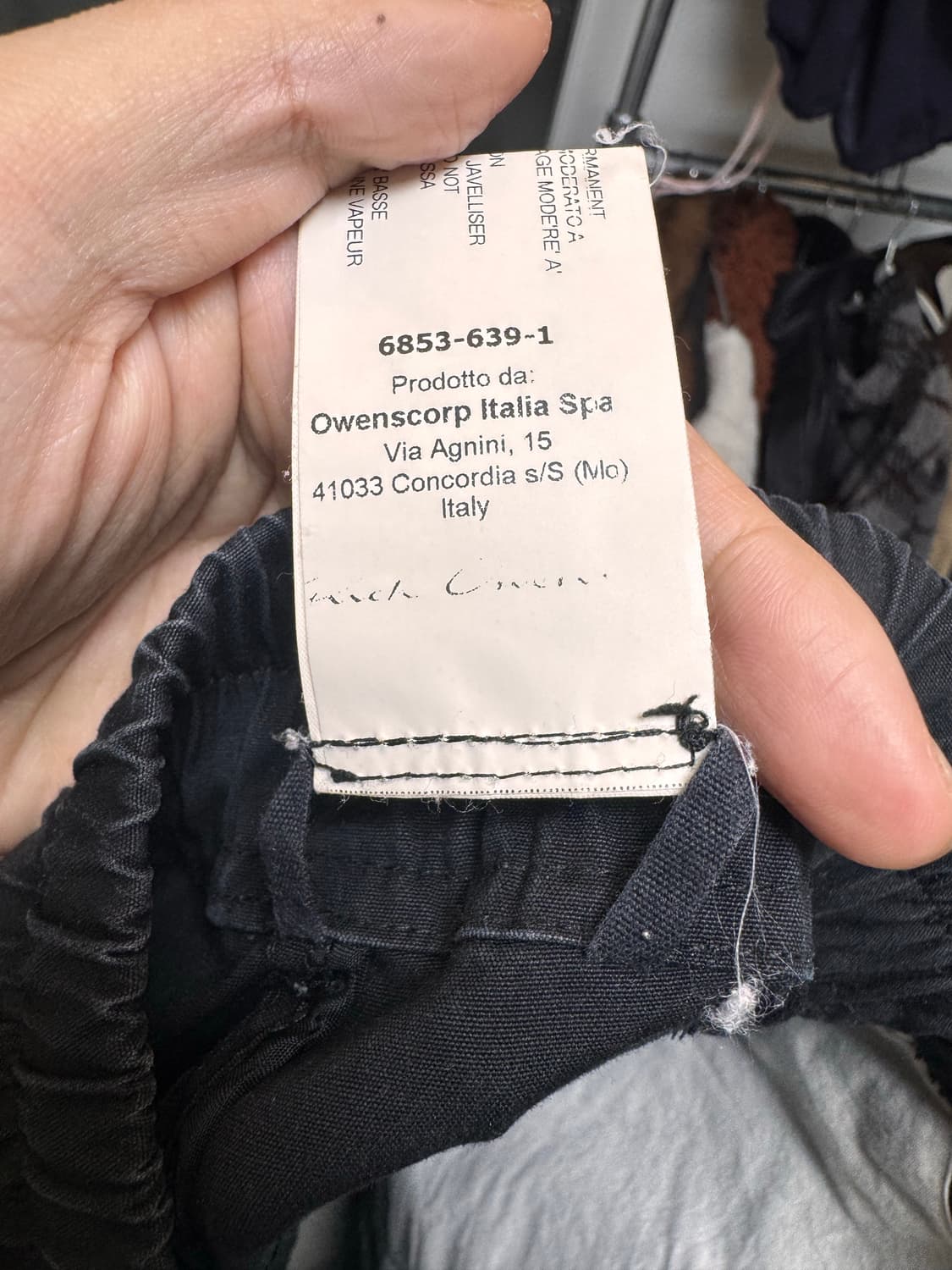 릭오웬스 드로우 스트링 코튼 배기 쇼츠 46 상품이미지3