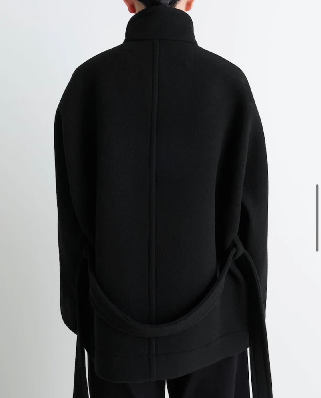 Lemaire Short Duffle Coat - Black 상품이미지2
