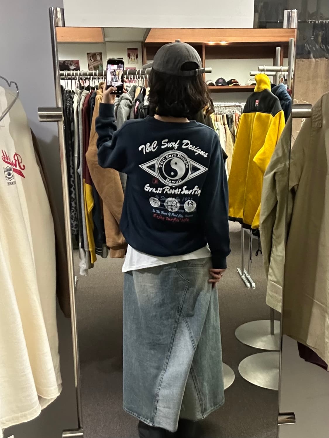 L)T&C Surf vintage 네이비 스웻셔츠 상품이미지2