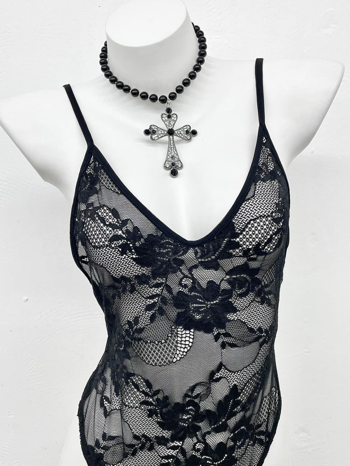 블랙페어리 레이스 바디수트 상품이미지2