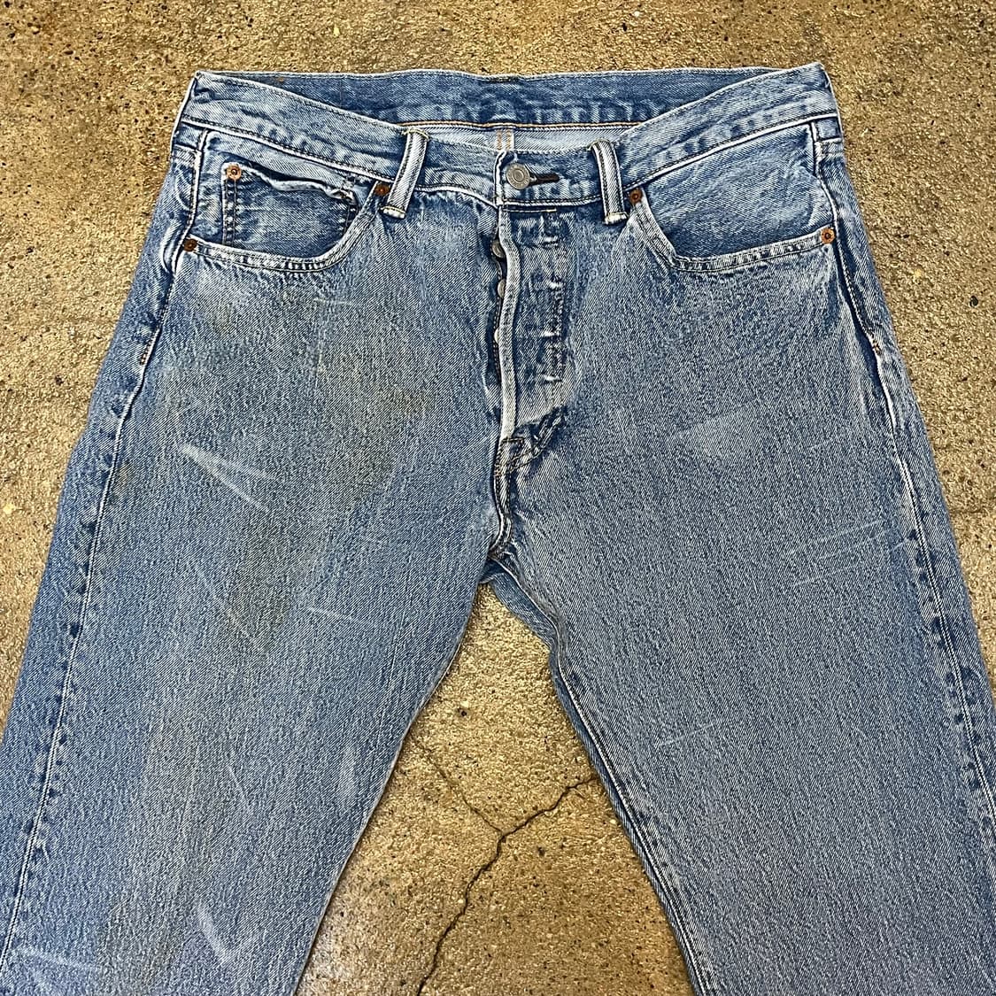 빈티지 리바이스 워싱 501 데님 청바지 상품이미지2