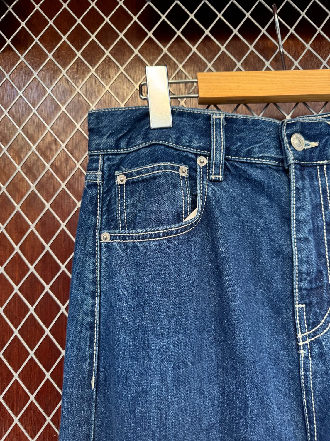 zara 자라 우먼 진청 와이드 데님 팬츠 30 상품이미지2