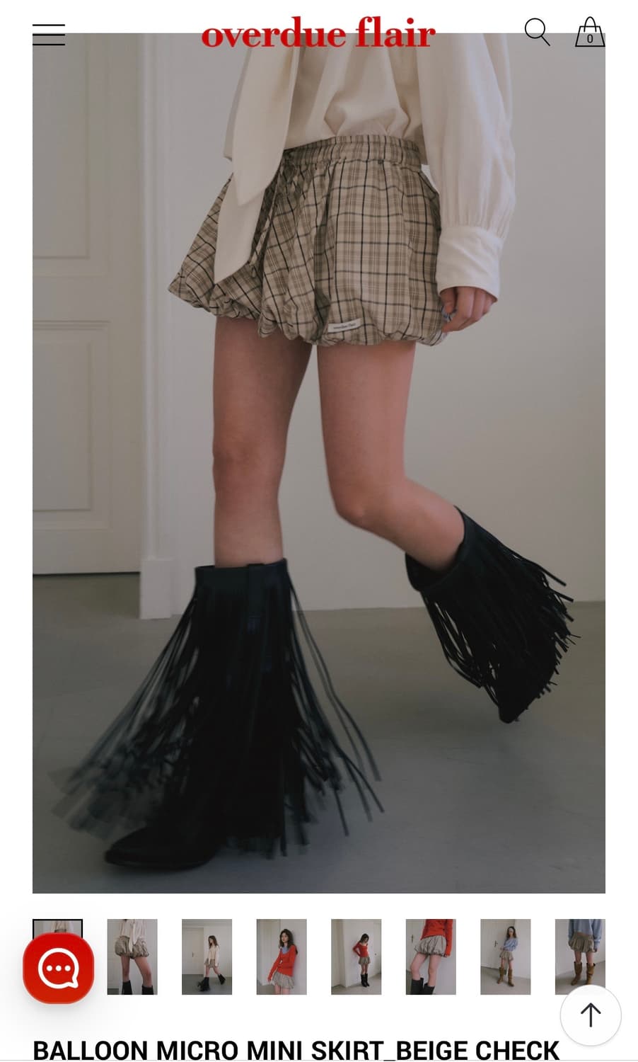 오버듀플레어) Balloon Micro Mini Skirt F 상품이미지1