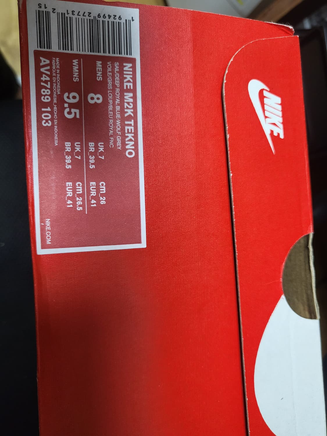 나이키 m2k 테크노 로얄블루 스니커즈 상품이미지6