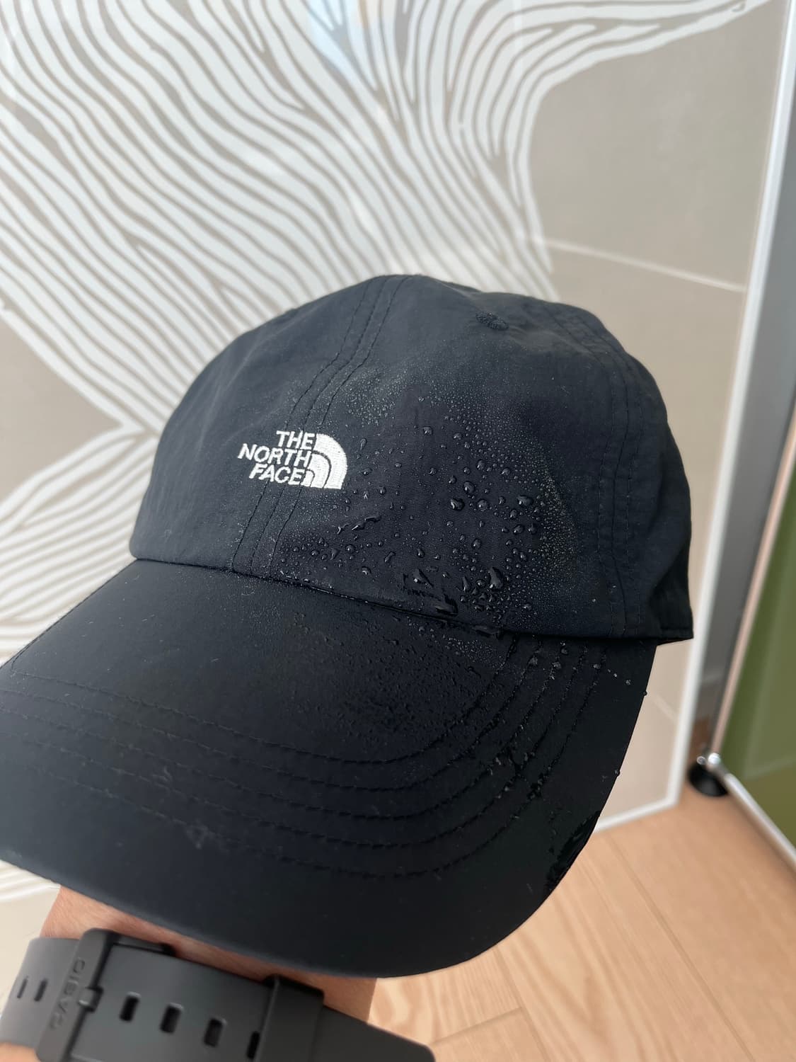 상태ss))노스페이스 소프트 캠프 캡 블랙 NE3CQ04A 상품이미지3