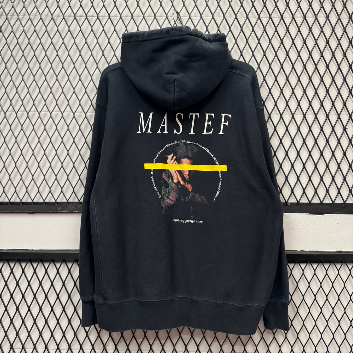 챔피온 스웻셔츠 후드 리버스위브 MASTEF 백 프린트 포인트 블랙 상품이미지1