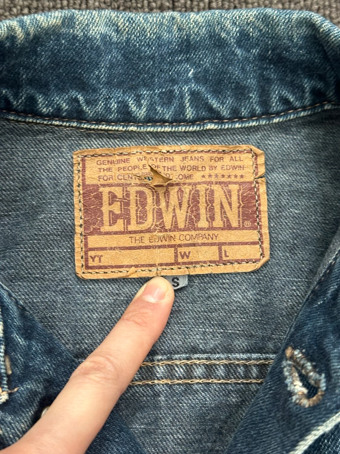 L)EDWIN 빈티지 여성 트러커 데님 자켓 상품이미지4