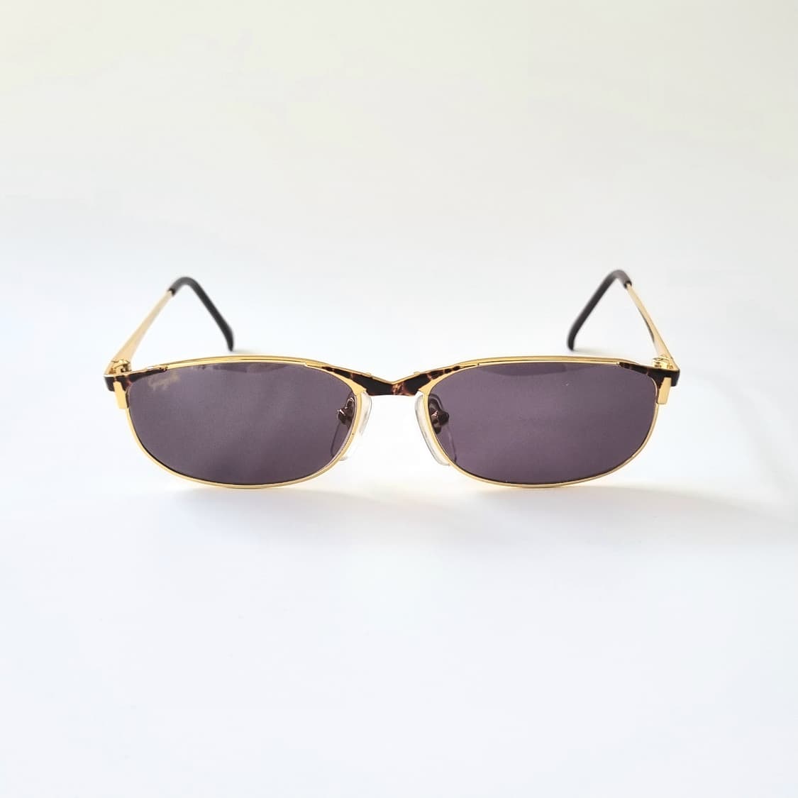 데드스탁 Gazelle 골드 & 레오파드 믹스 슬림 선글라스 1383 상품이미지3