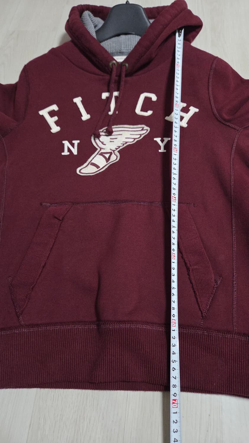 (착샷) 아베크롬비 후드 티셔츠 버건디 상품이미지8