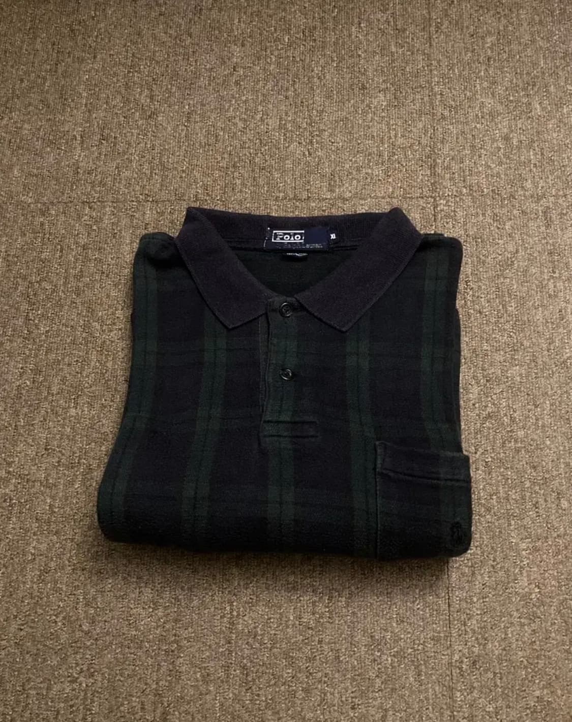 90s 폴로 랄프로렌 블랙워치 폴로 티 상품이미지1